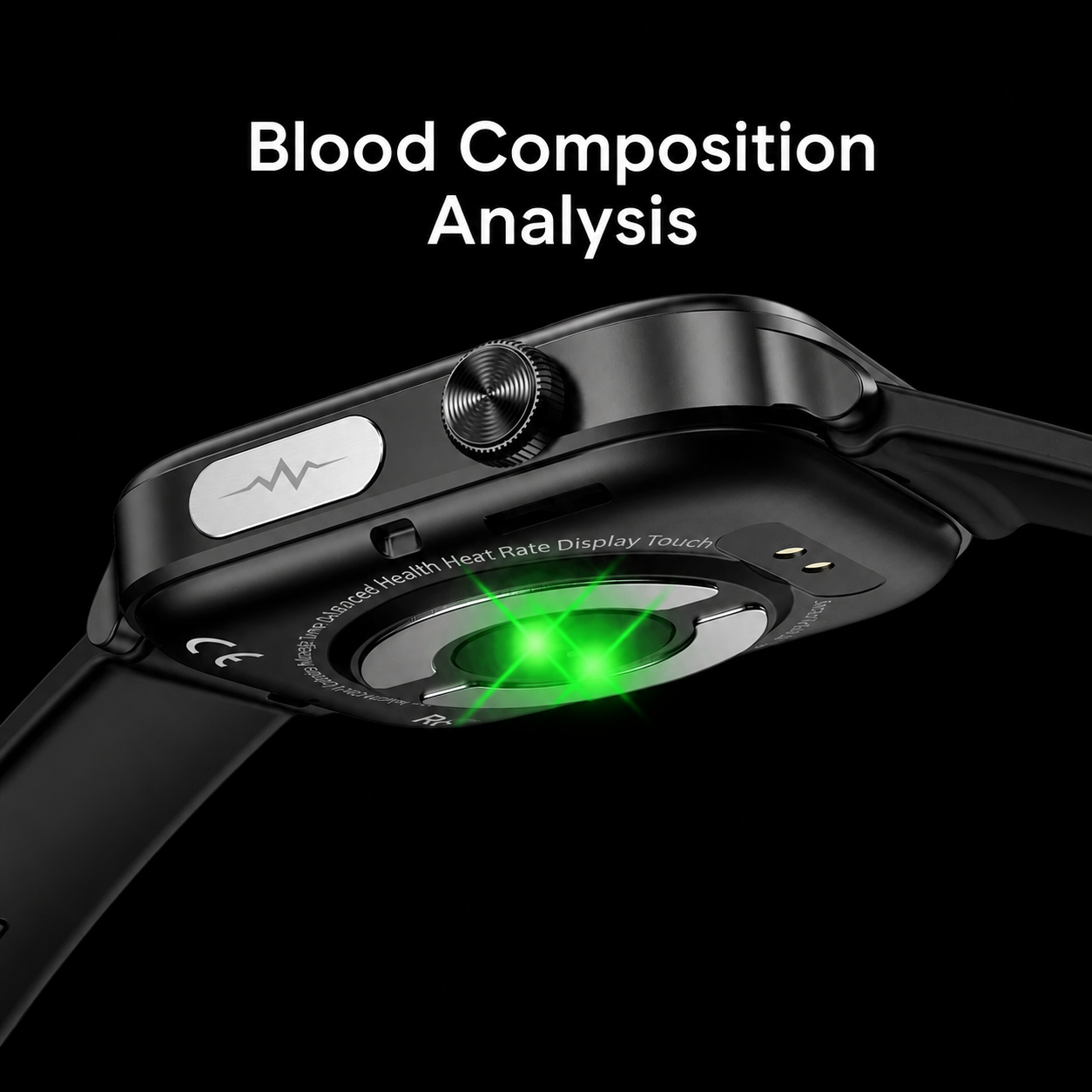 Smartwatch met SOS-noodalarm en valdetectie | Hartslag-, zuurstof- en activiteitsmeting | Bluetooth en waterdicht