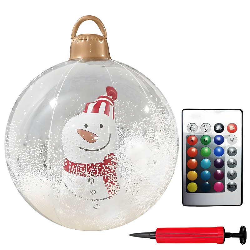 PVC Kerstdecoratie voor Buiten met Kleurrijke LED-verlichting