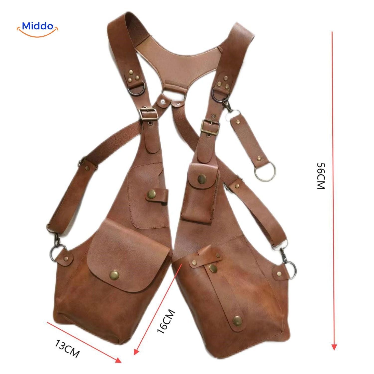 RetroGear Schouderholster | Veelzijdig leren holster voor stijlvolle opslag
