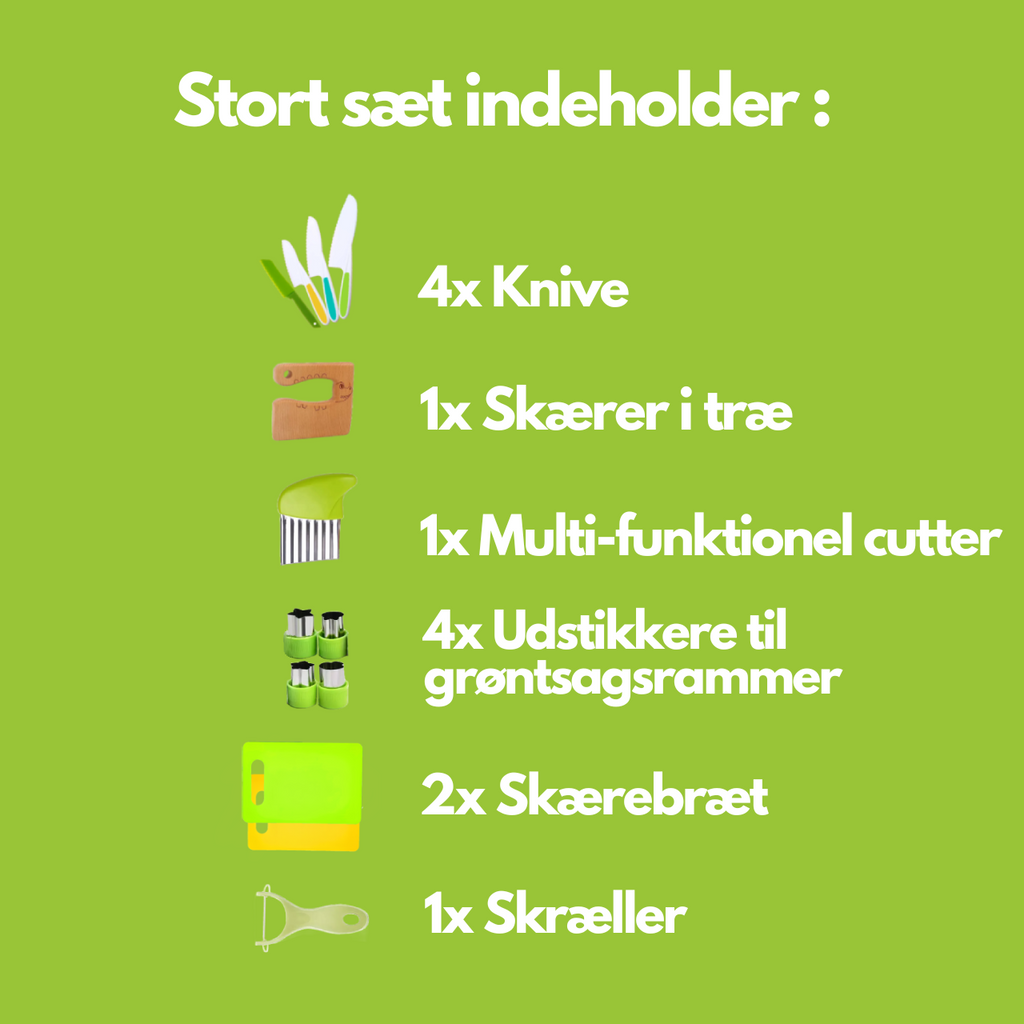 MiniChef - Veilige kookset voor kinderen met speelmesjes en snijplank