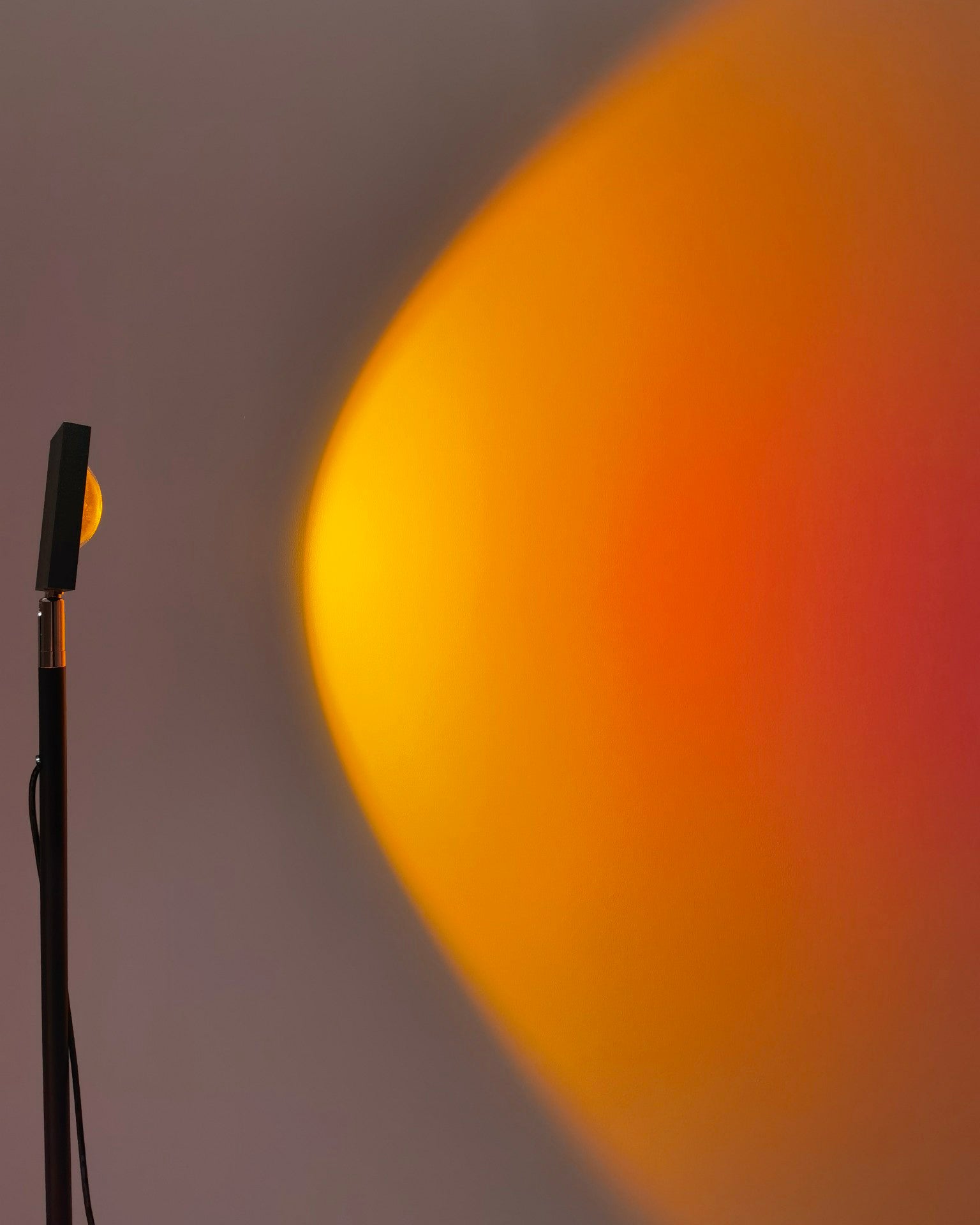 Frendorf | LED Kleurenprojector Vloerlamp | Minimalistisch Halo Licht Effect