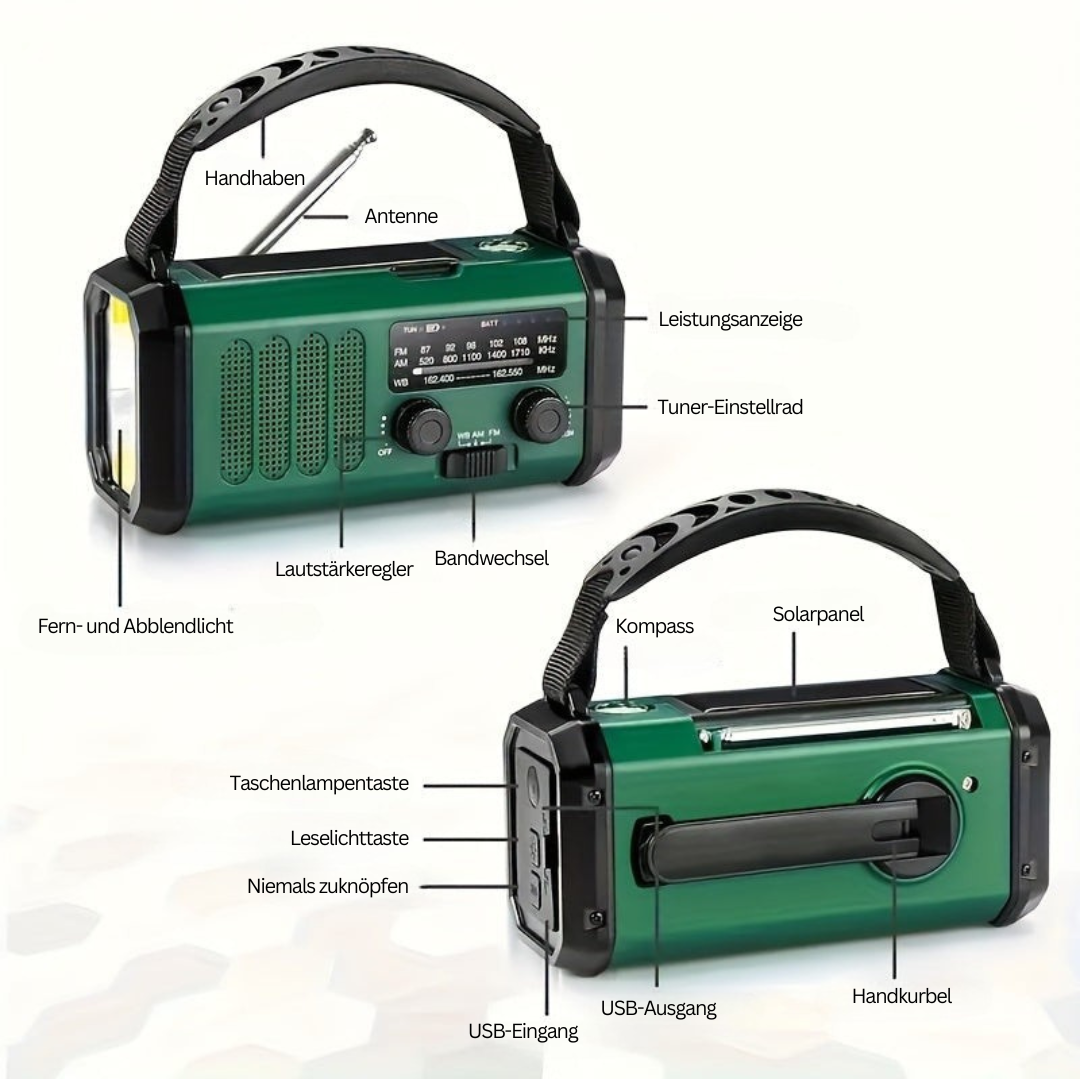 Multifunctioneel Noodradio - SurvivorPower
