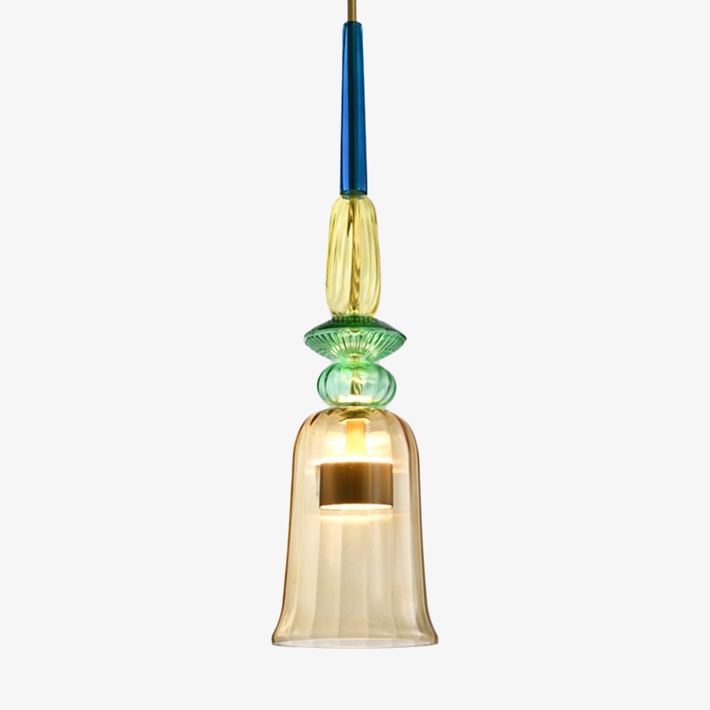 Hanglamp van gekleurd glas Illumy