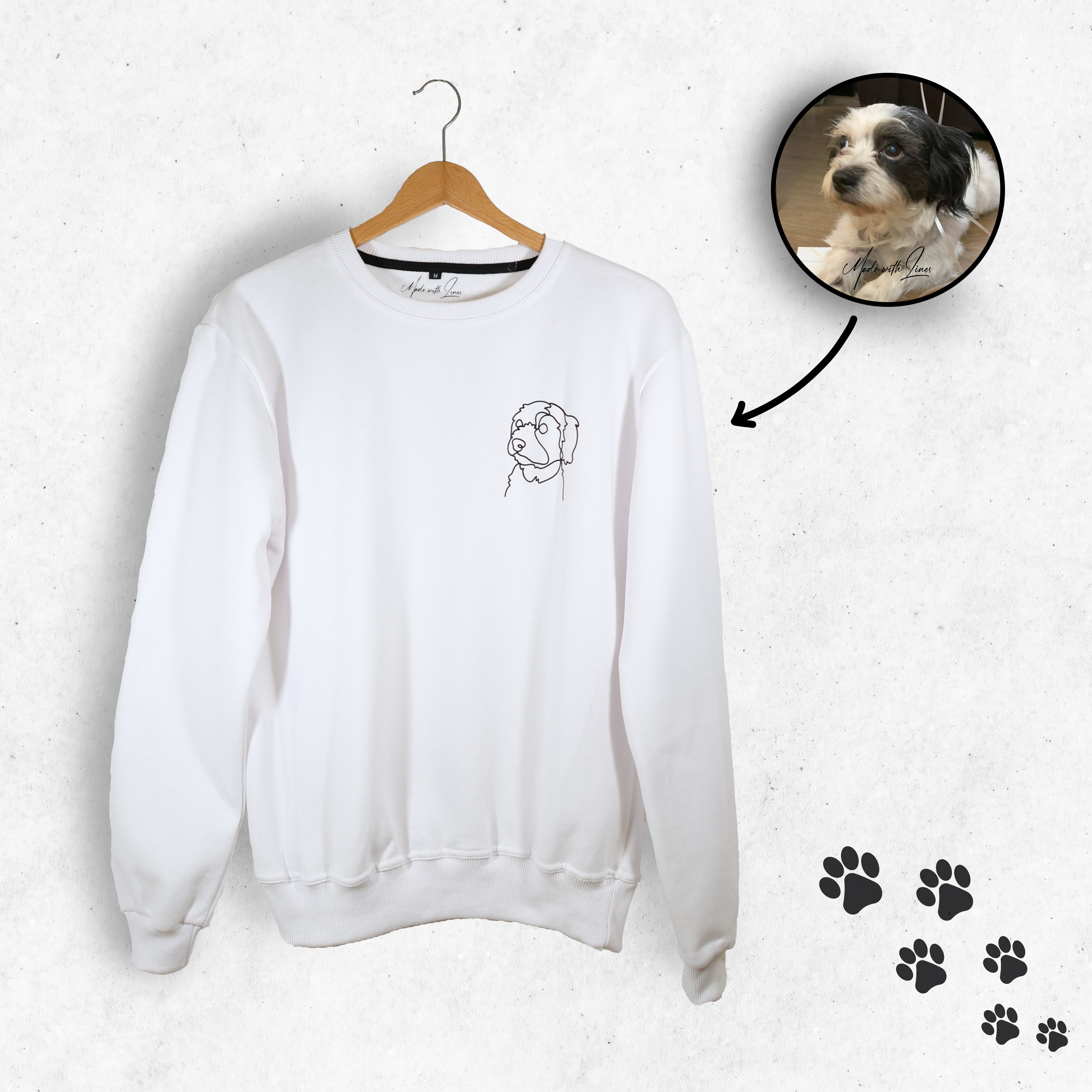 PawsySweater | Gepersonaliseerde hoodie met je viervoeter