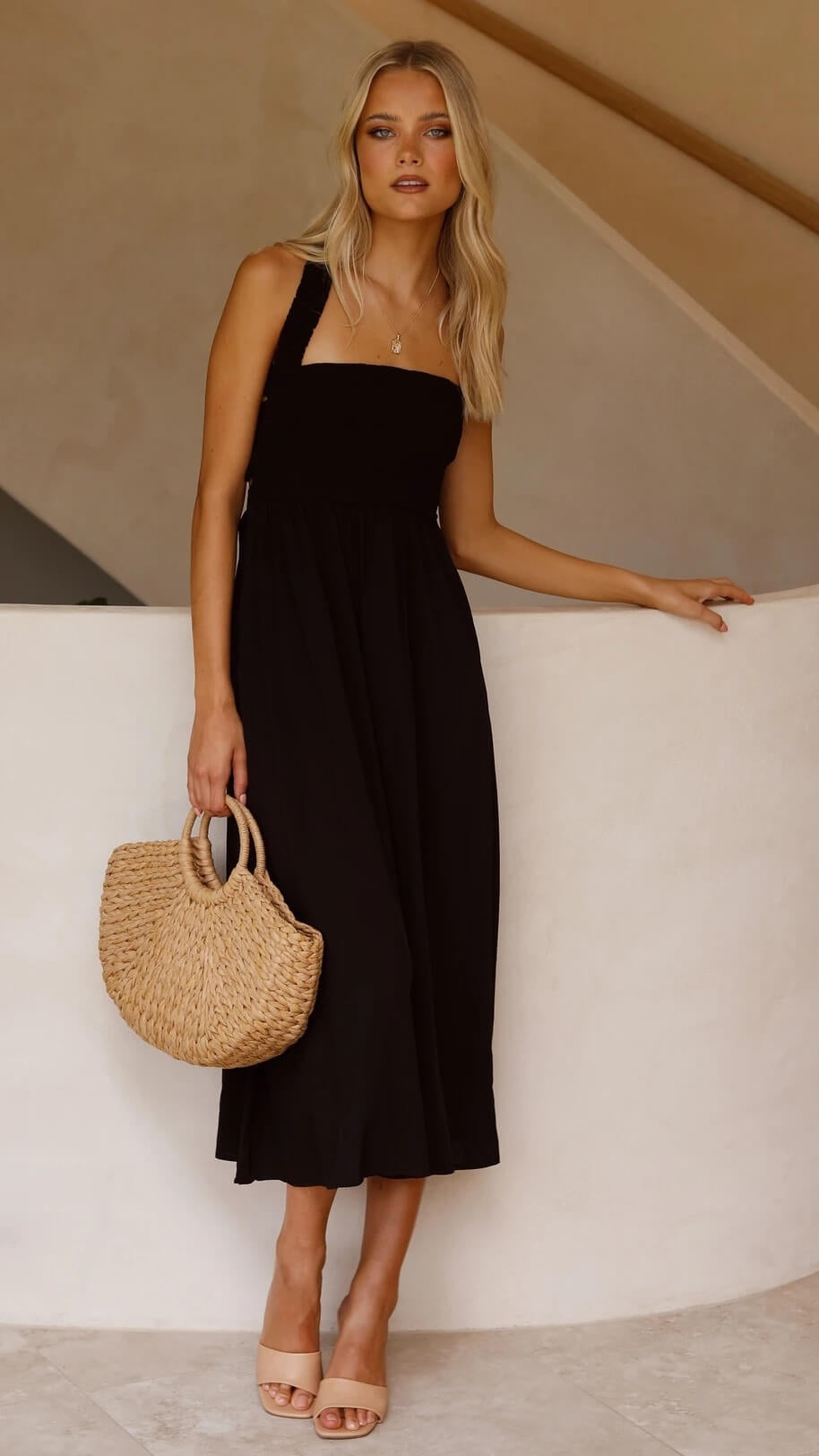 Leda | Elegante Maxijurk met Vloeiende Snit