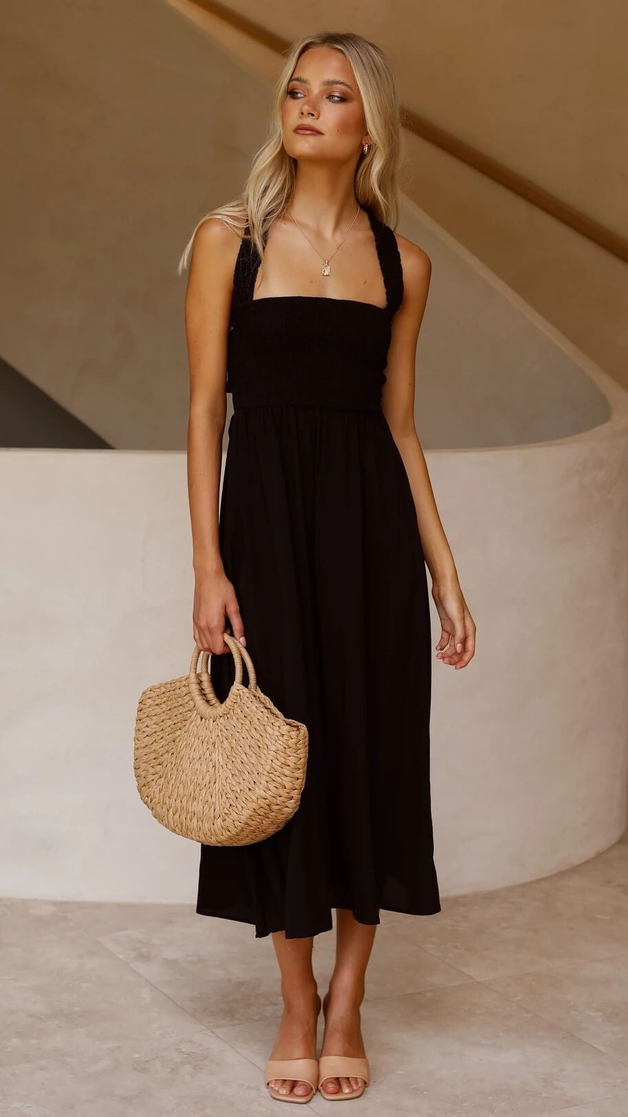 Leda | Elegante Maxijurk met Vloeiende Snit