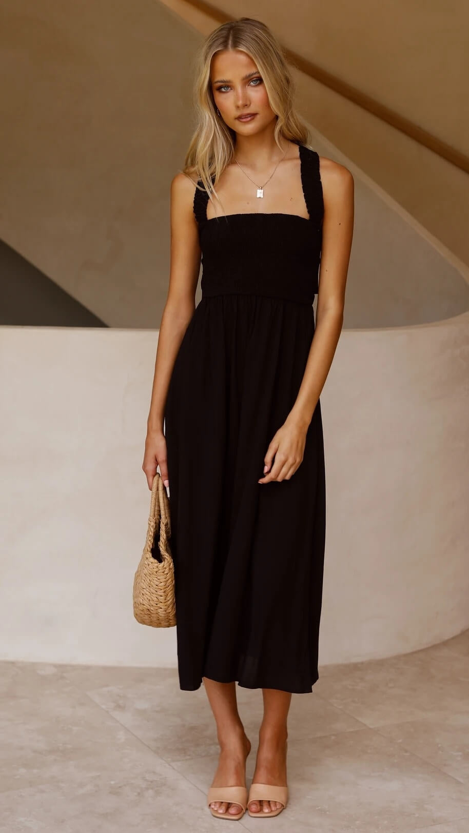 Leda | Elegante Maxijurk met Vloeiende Snit