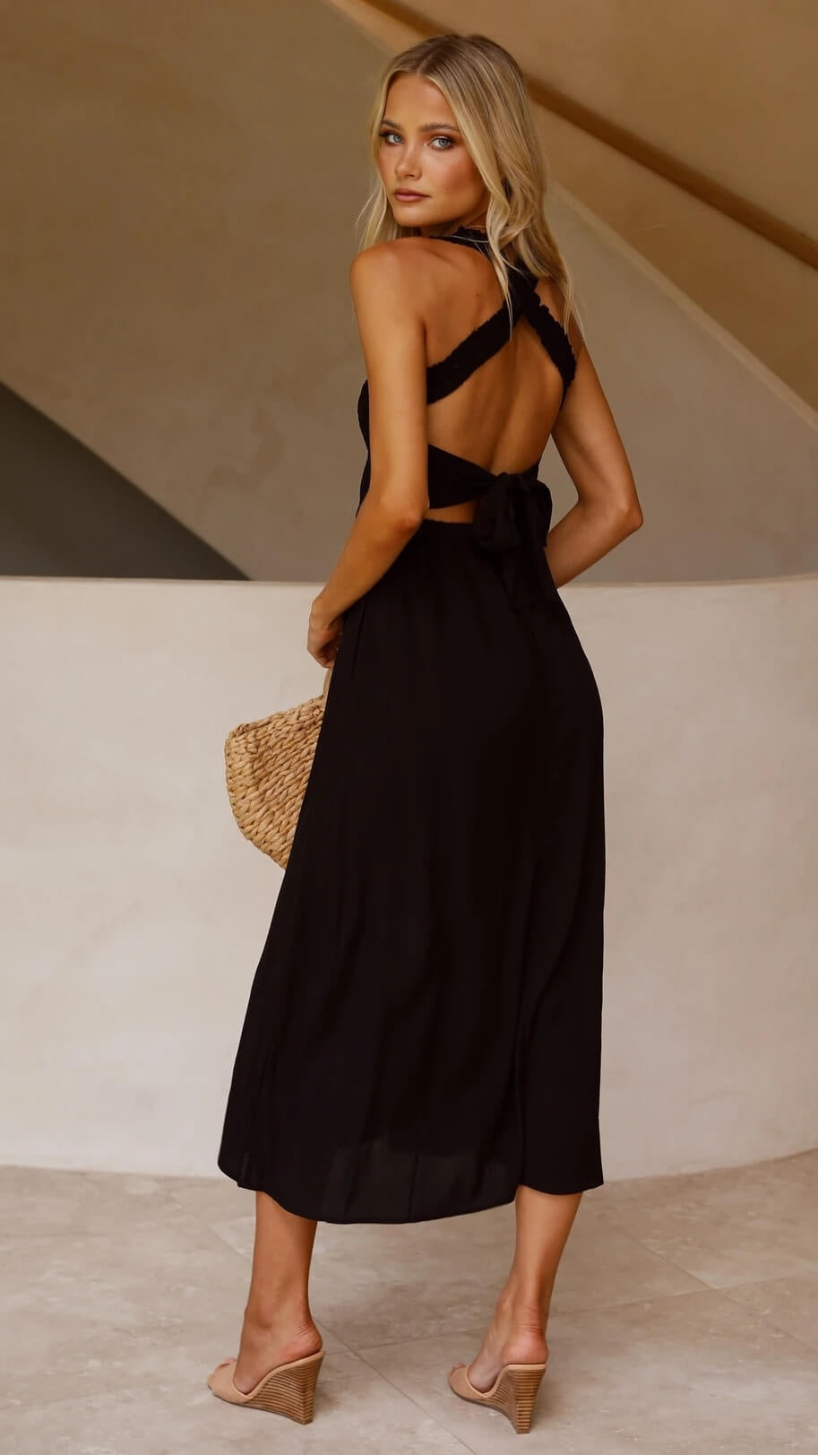 Leda | Elegante Maxijurk met Vloeiende Snit