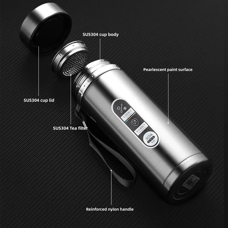 Thermosfles met LED-temperatuurdisplay – Geïsoleerde Waterfles