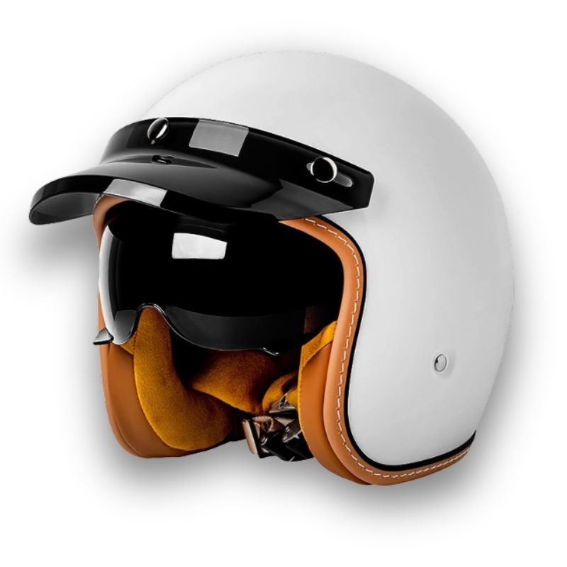 Tijdloze motorhelm - DOT- en ECE-goedgekeurd