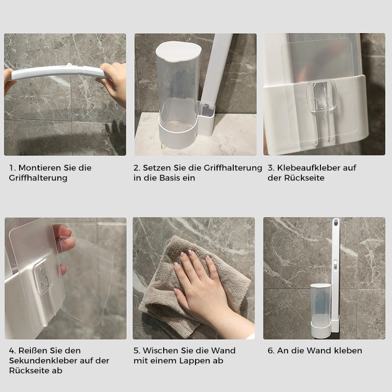 Wc-borstel Wegwerp | Antibacterieel | Hygiënische Sponskoppen | CleanClick