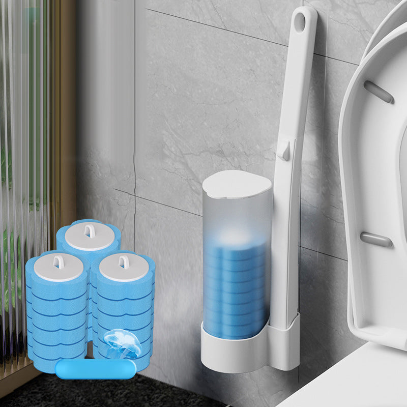Wc-borstel Wegwerp | Antibacterieel | Hygiënische Sponskoppen | CleanClick
