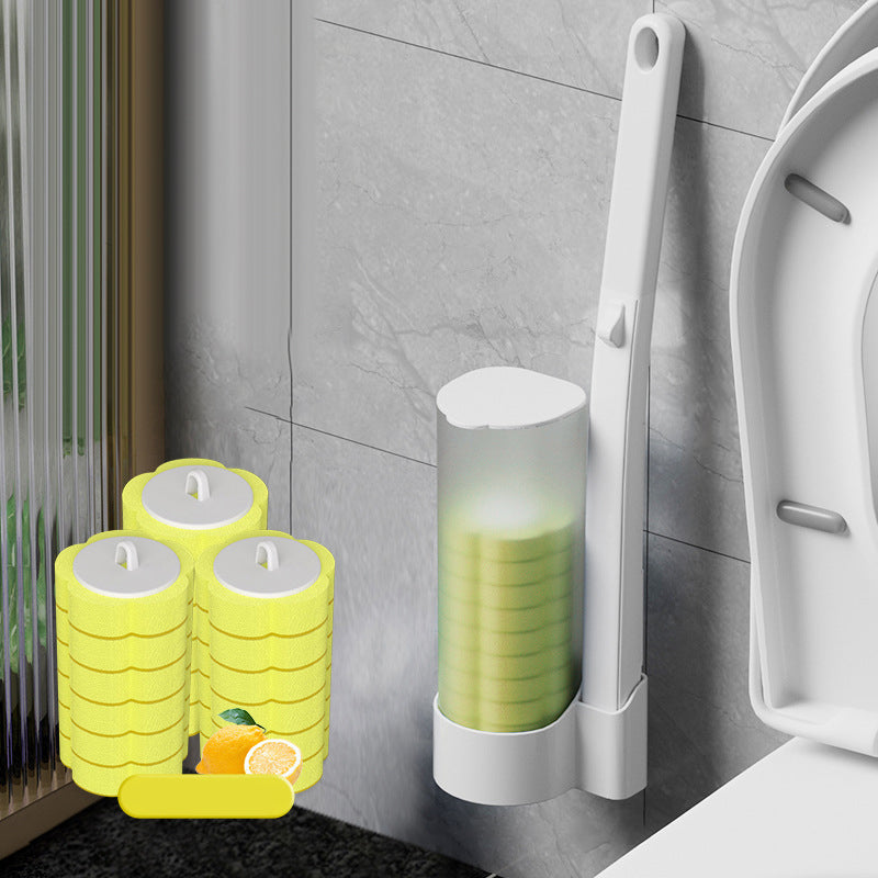 Wc-borstel Wegwerp | Antibacterieel | Hygiënische Sponskoppen | CleanClick