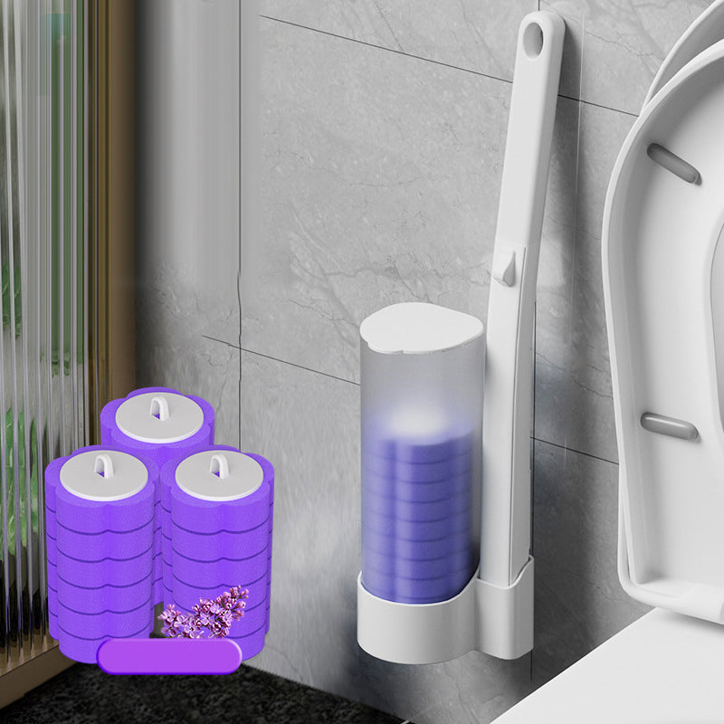 Wc-borstel Wegwerp | Antibacterieel | Hygiënische Sponskoppen | CleanClick