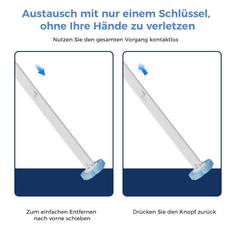 Wc-borstel Wegwerp | Antibacterieel | Hygiënische Sponskoppen | CleanClick