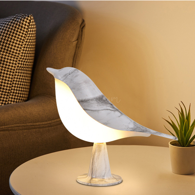 TwiLightBird | Oplaadbaar LED-nachtlampje met aanraakfunctie en creatief vogelontwerp