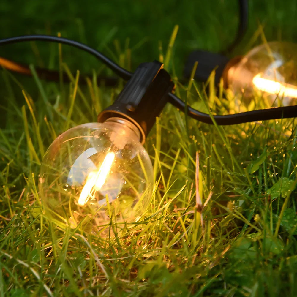 TwinkleTrail waterdichte LED-lichtslinger voor Buiten met Warme Gloed