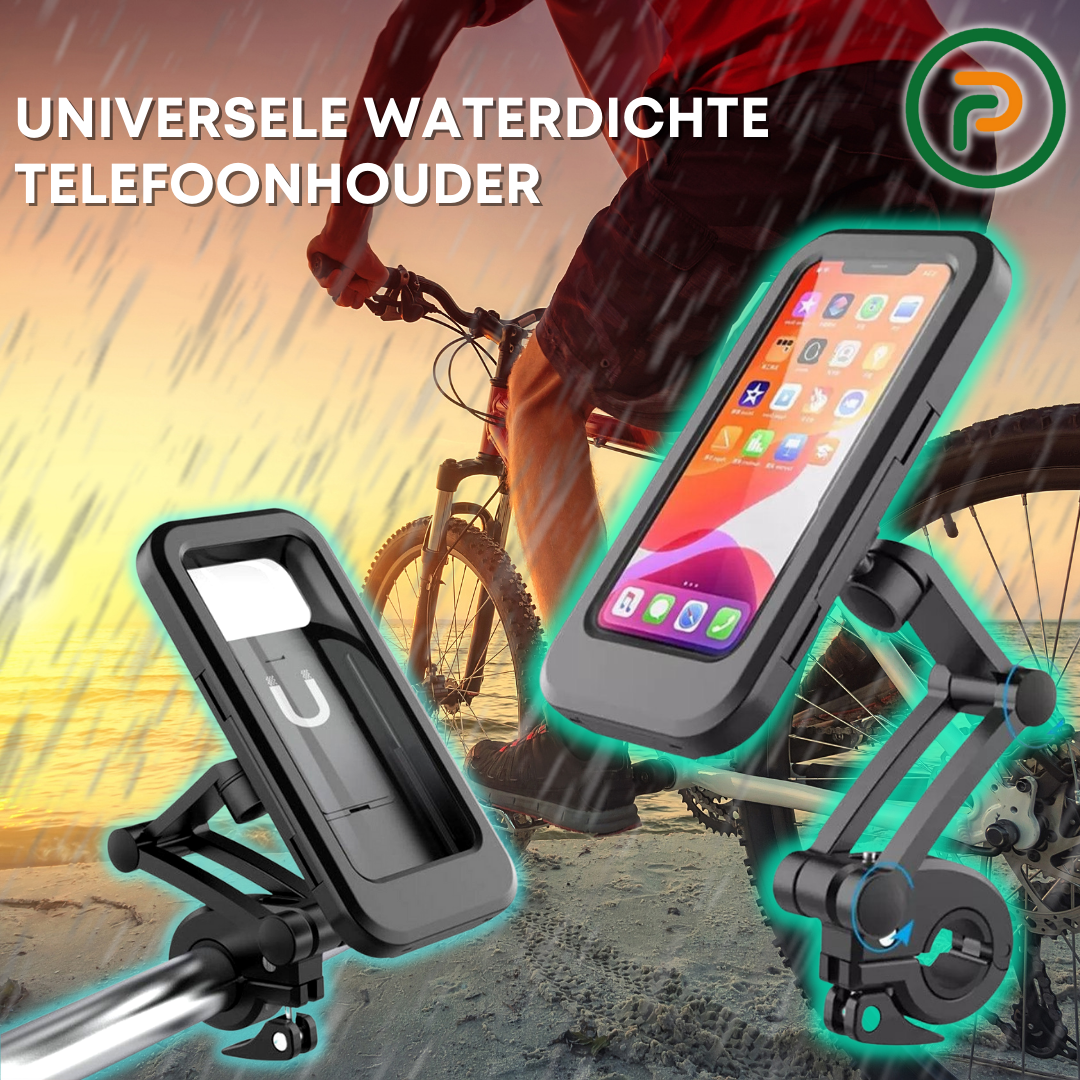 HydroGuard Case | Universele waterdichte telefoonhouder voor de fiets of motor