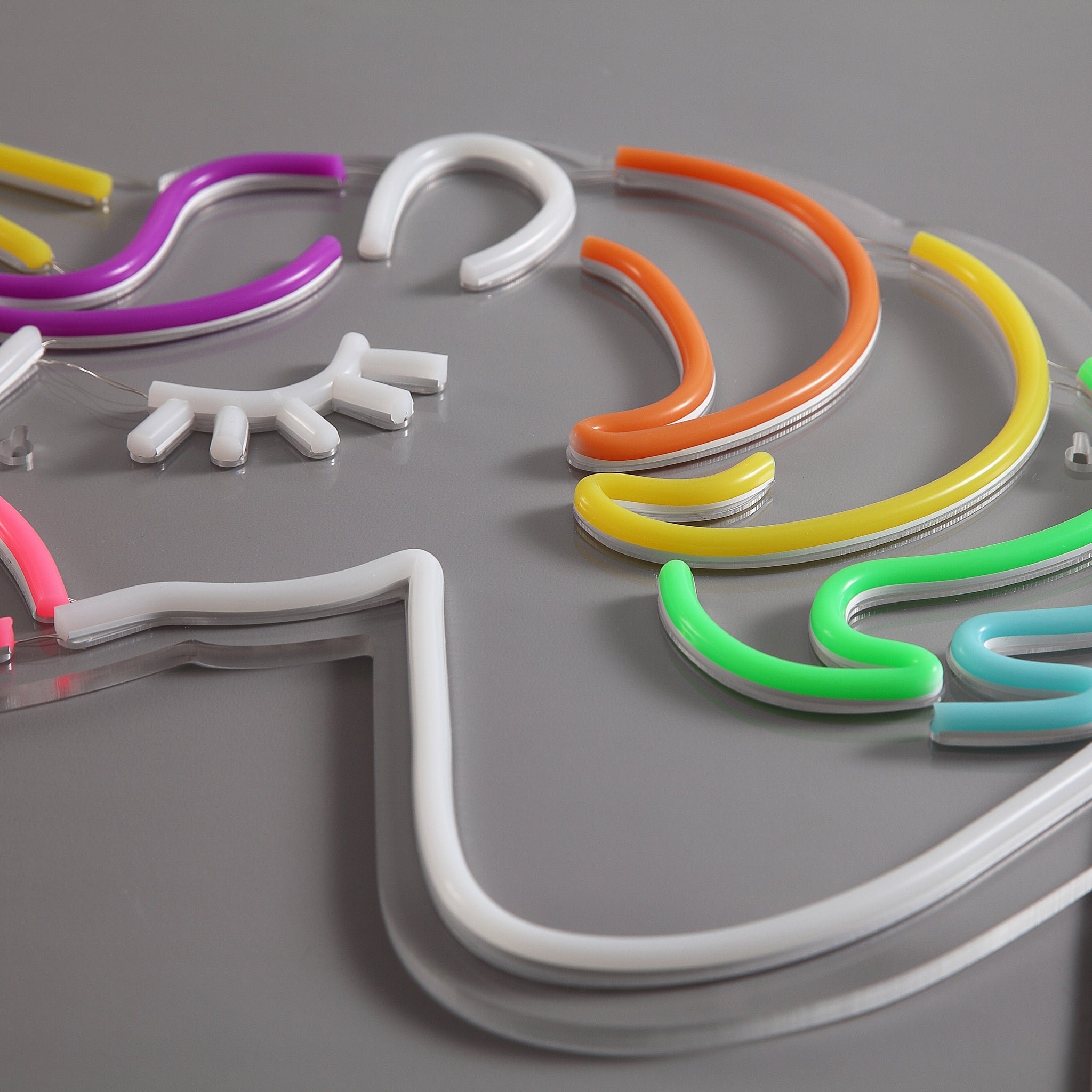Eenhoorn Neon Wandlamp