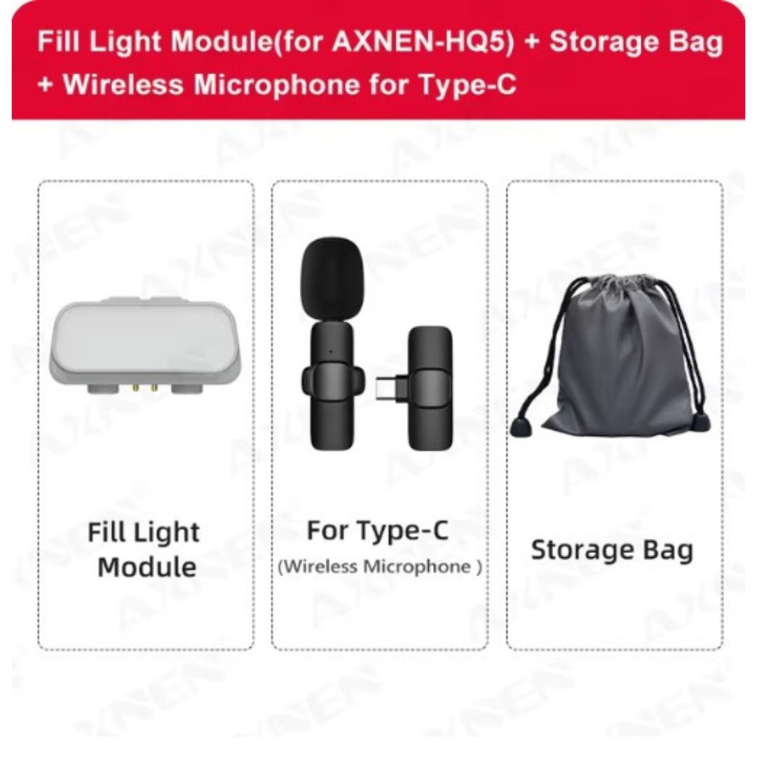 AXNEN HQ5 Microfoon | Voor het recorden van al je video's
