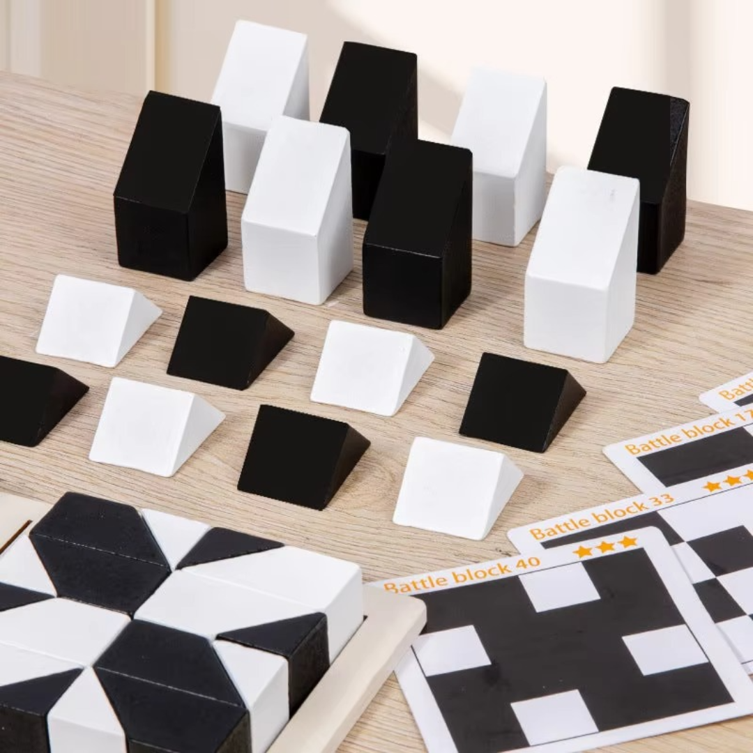 Twee-kleurig Logica Puzzelspel in Pocketformaat