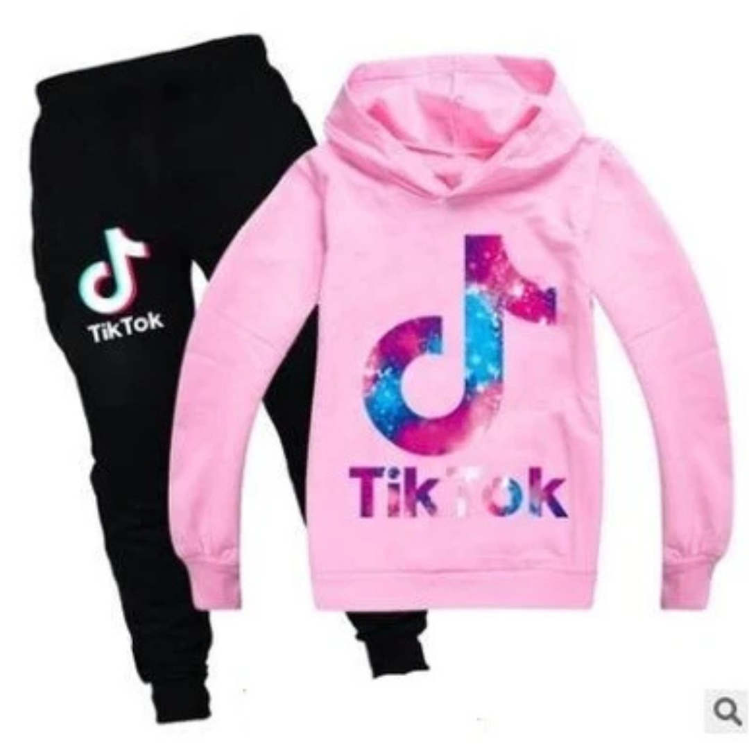 Tiktok Kids Joggingspak | Voor altijd een tiktokker | Unisex