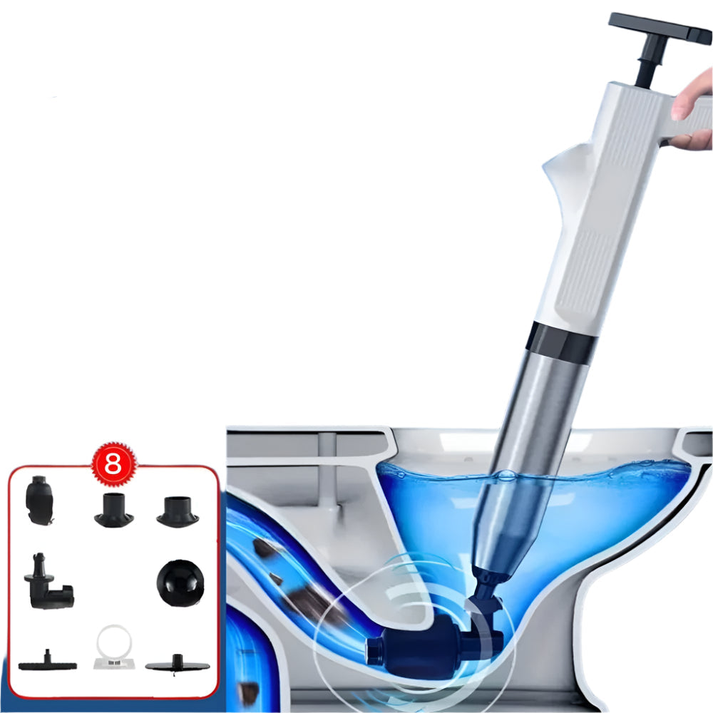 AquaLux Turbo Luchtdruk Ontstopper 2.0™ | Effectieve oplossing voor al uw afvoerverstoppingen!