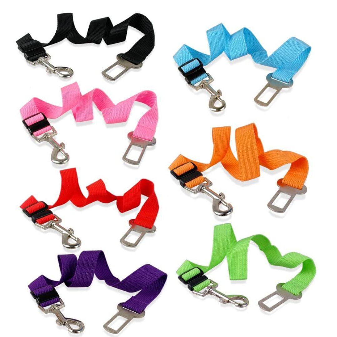 Pupguard - Verstelbare Hond Veiligheidsgordel voor Auto, Rotating Click Sluiting