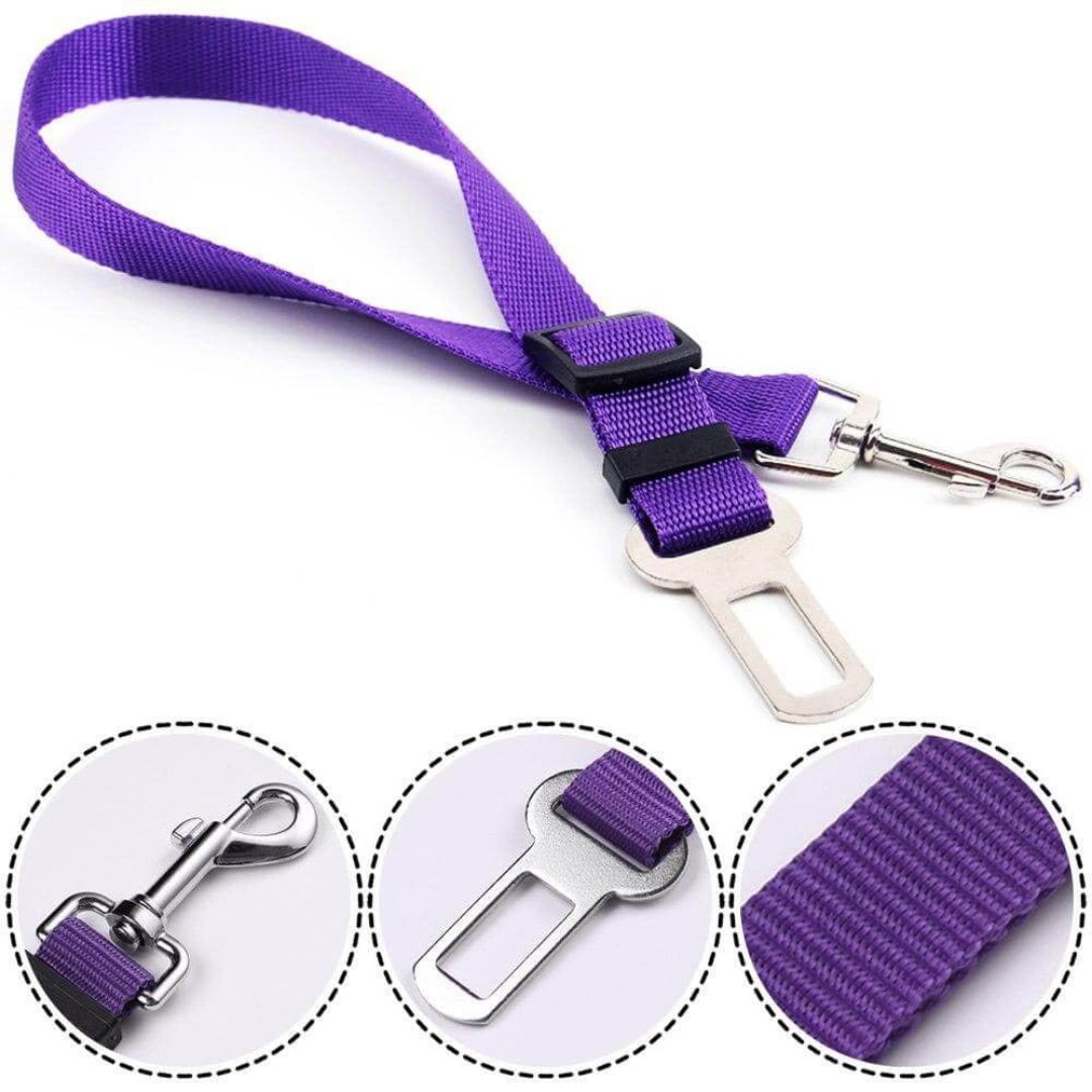 Pupguard - Verstelbare Hond Veiligheidsgordel voor Auto, Rotating Click Sluiting