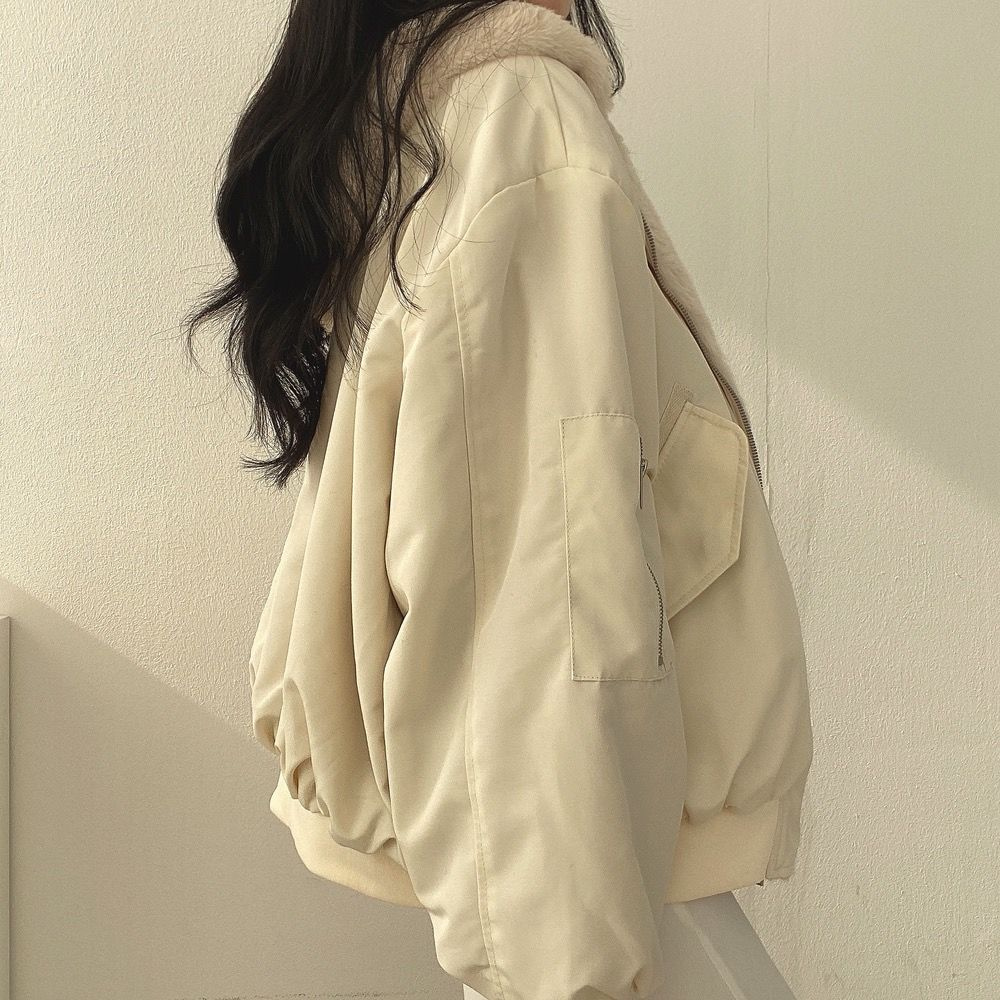 Omkeerbare Fleece Damesjas – Warme lichte Winterjas met Kapuze