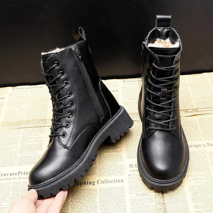 Warme Damesstiefels Delphine – Gevoerde Winterstiefels met Antislipzool