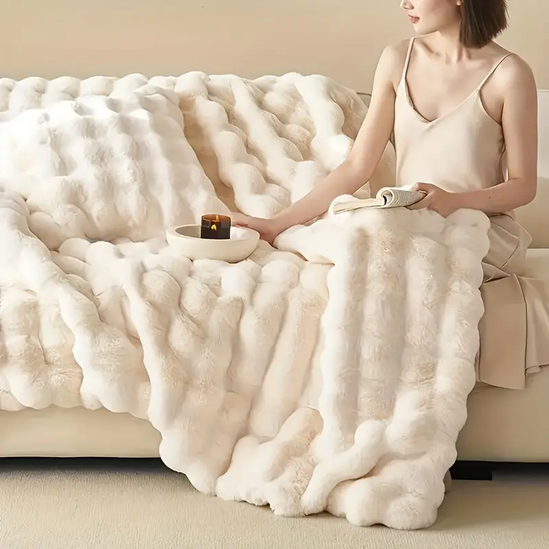 WaffleCloud | Zachte en comfortabele deken met versterkte structuur