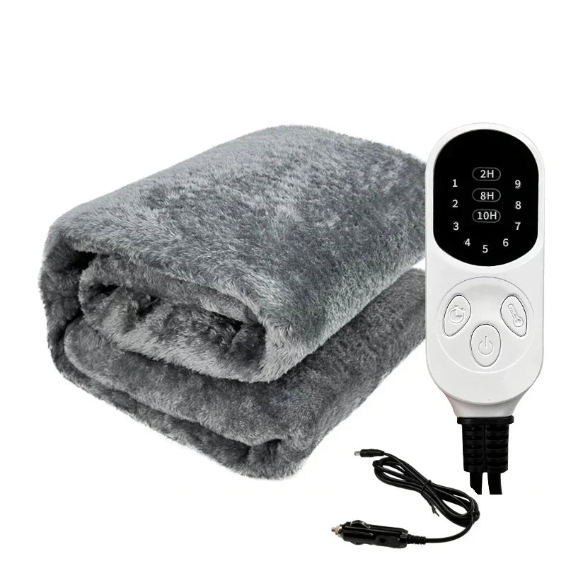 WarmRide 12V verwarmde Reisdeken – wasbare autodeken met 9 warmtelevels
