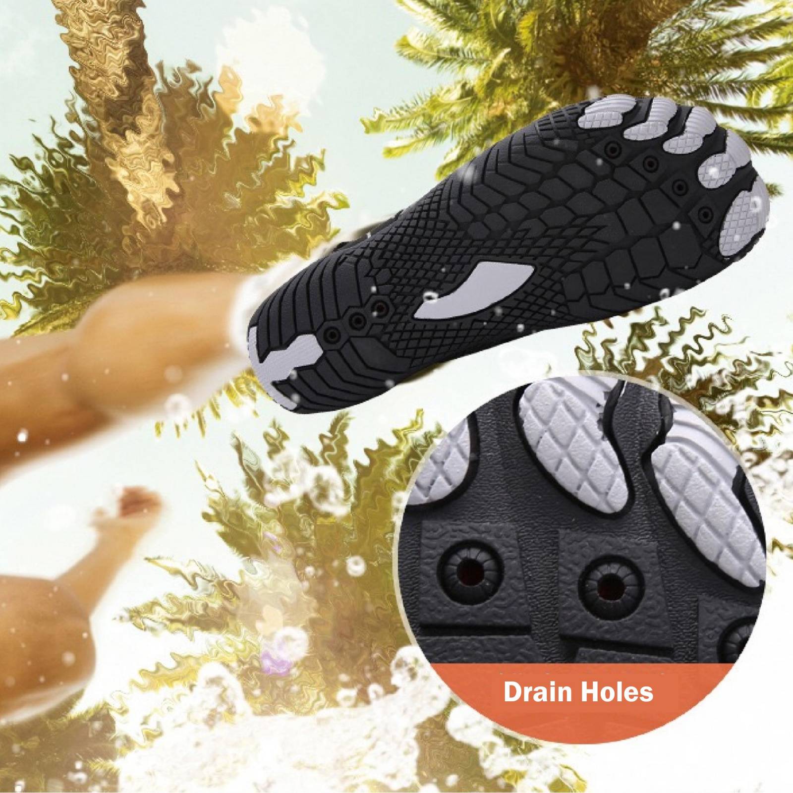 Waterschoenen | Antislip profielzool | Lichtgewicht orthopedische ondersteuning | BareCurrent