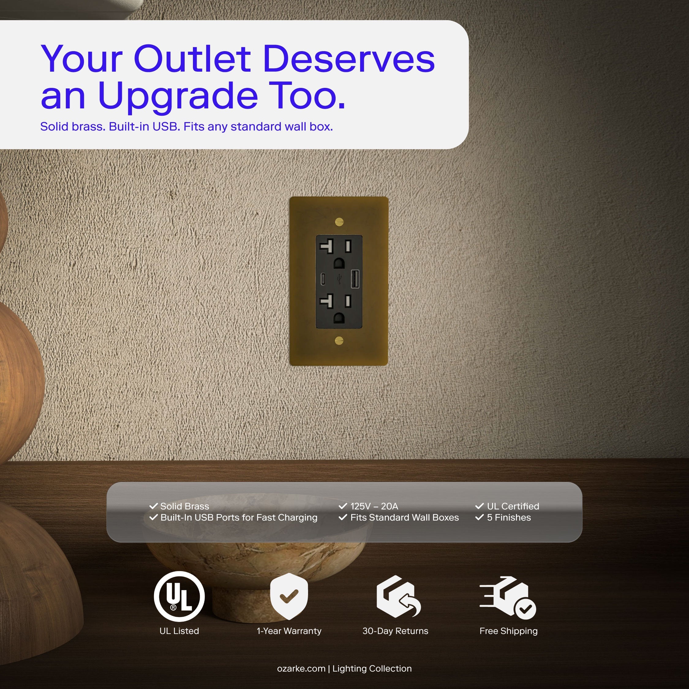 Messing Stopcontact