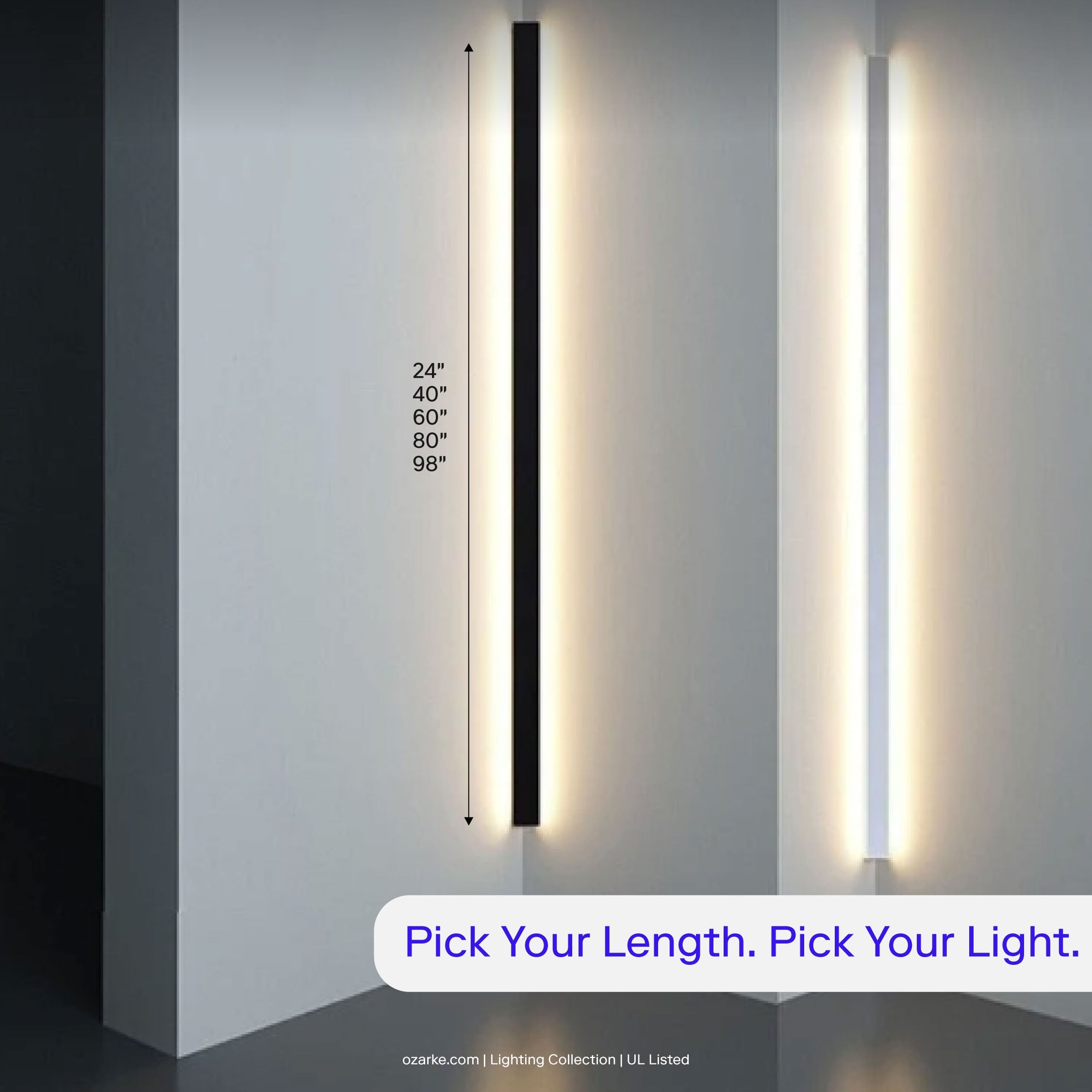 Lineaire Minimalistische Wandlamp