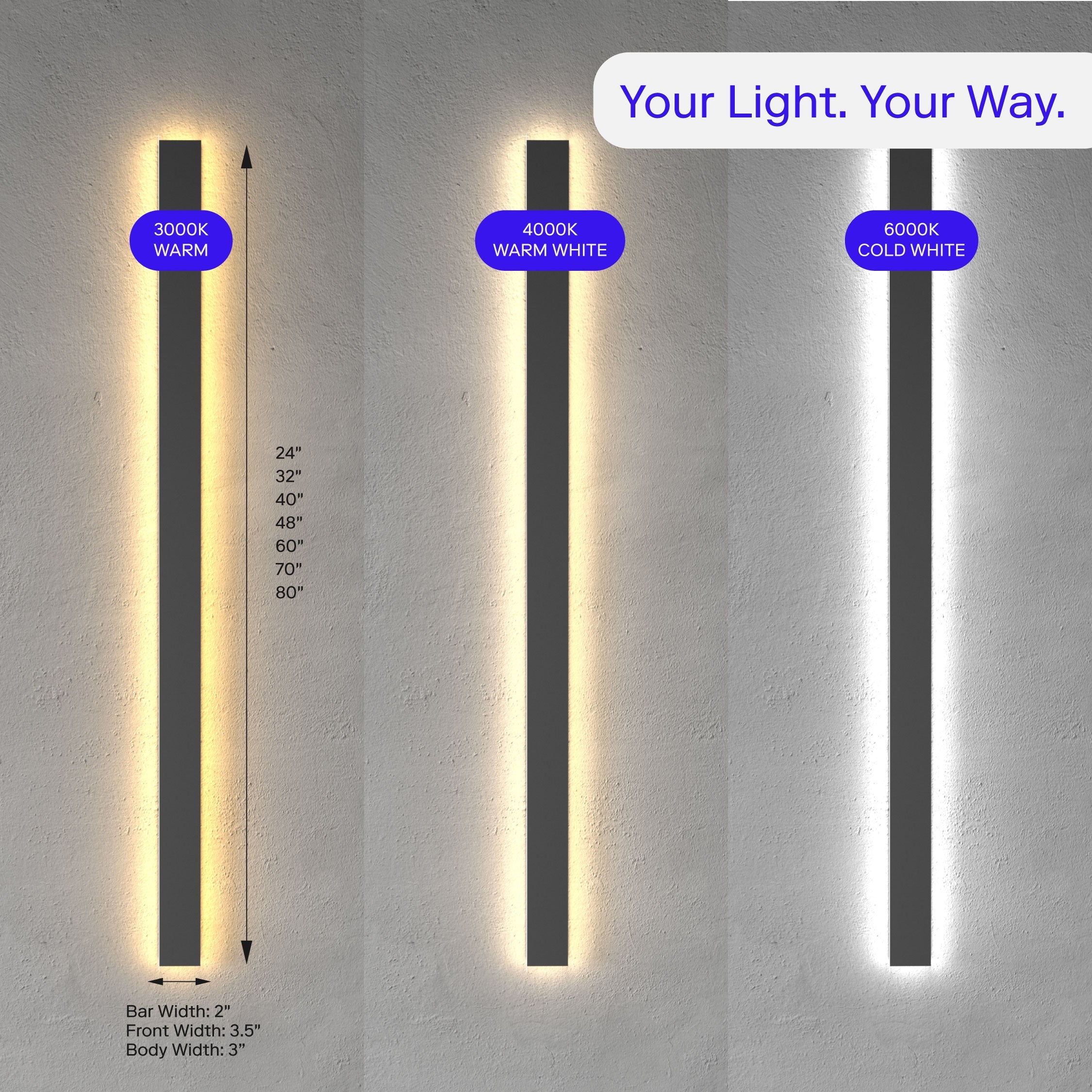 Svelte Buiten Linear Lamp