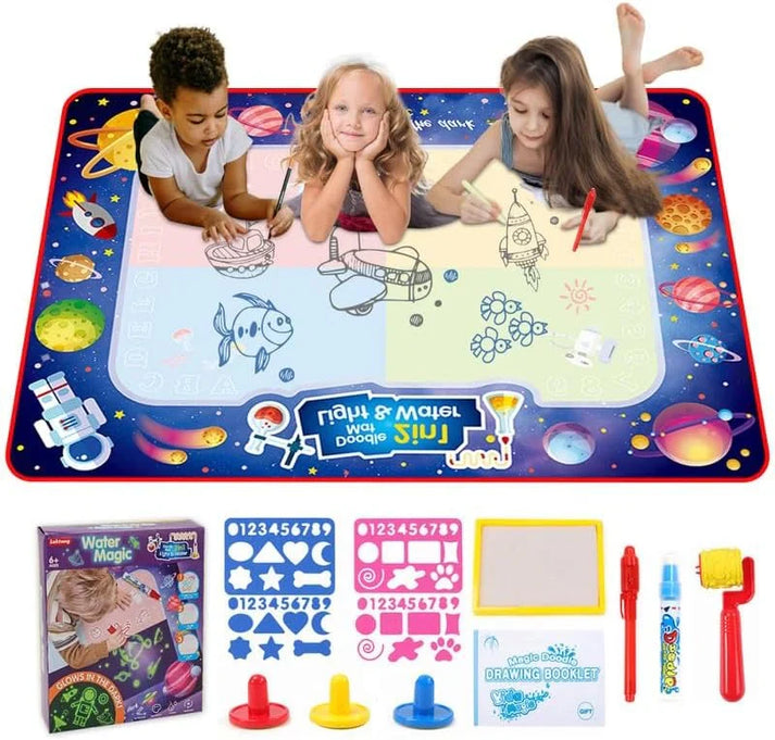 AquaLuxe Grand Water Art Mat | Extra grote magische tekenmat voor kinderen die creativiteit en eindeloos plezier inspireert