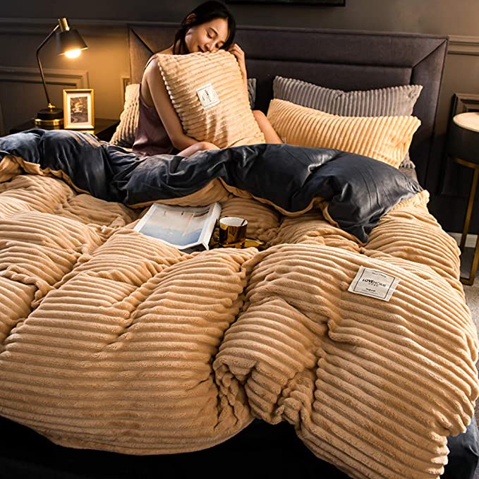 Ultiem Comfortabel Winterdekbedovertrek Gezellige Warmte