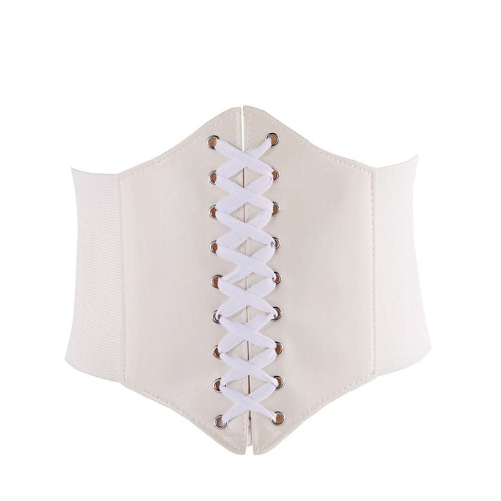Elegante Vrouwen Cummerbund Korsetriem – Vetersluiting Tailleband voor een Stijlvolle Pasvorm