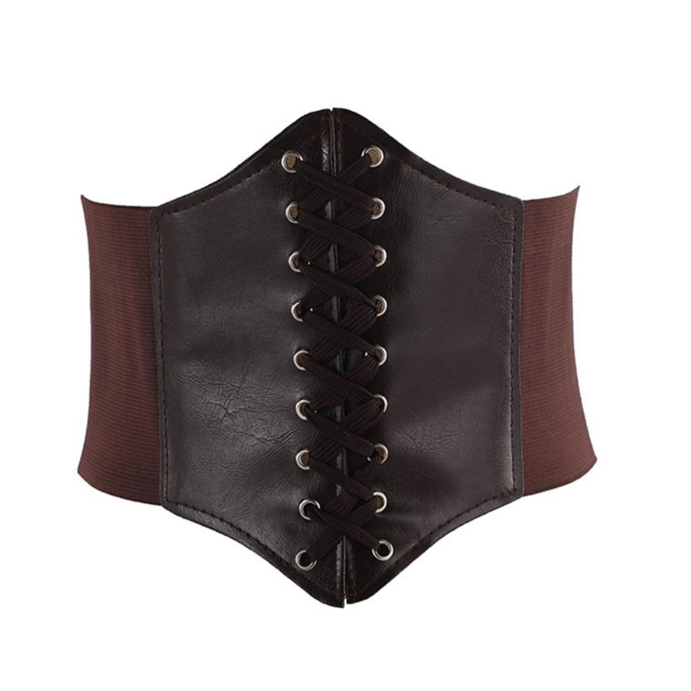Elegante Vrouwen Cummerbund Korsetriem – Vetersluiting Tailleband voor een Stijlvolle Pasvorm