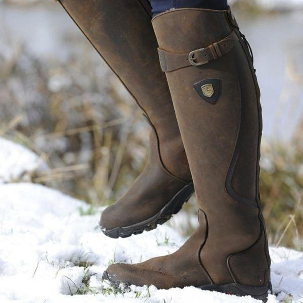 RiderElite Winterlaarzen | Waterdichte rijlaarzen van leer voor ultiem comfort en stijl