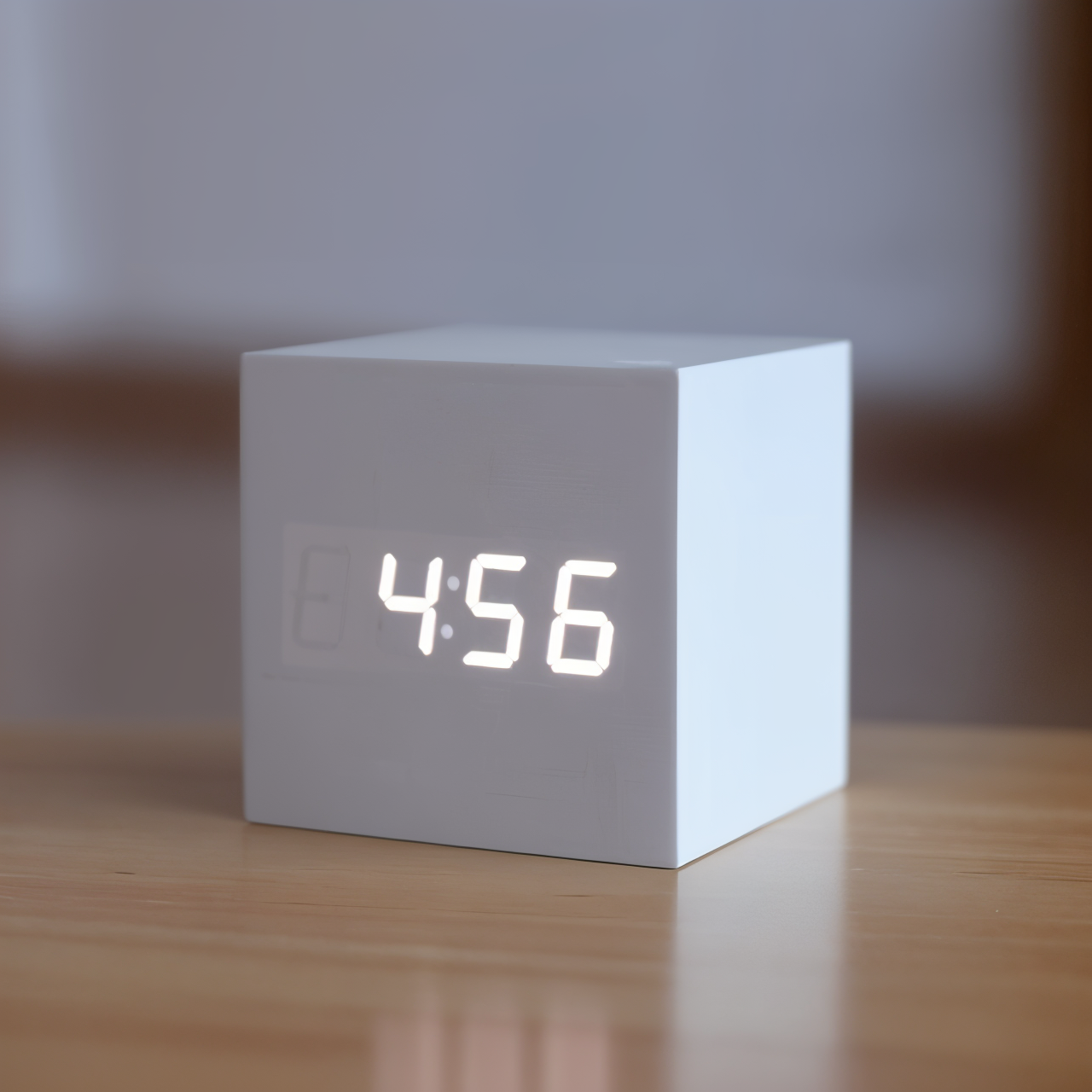 Elegante Digitale LED-klok van Hout