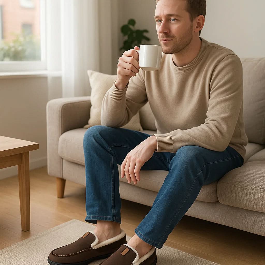 TERRAWOOL – Warme Heren-Loafer van Synthetische Wol