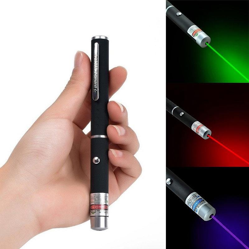Brehn | Hoogwaardige laserpointer met meerdere kleuren – Rood, Groen, Blauw-Violet