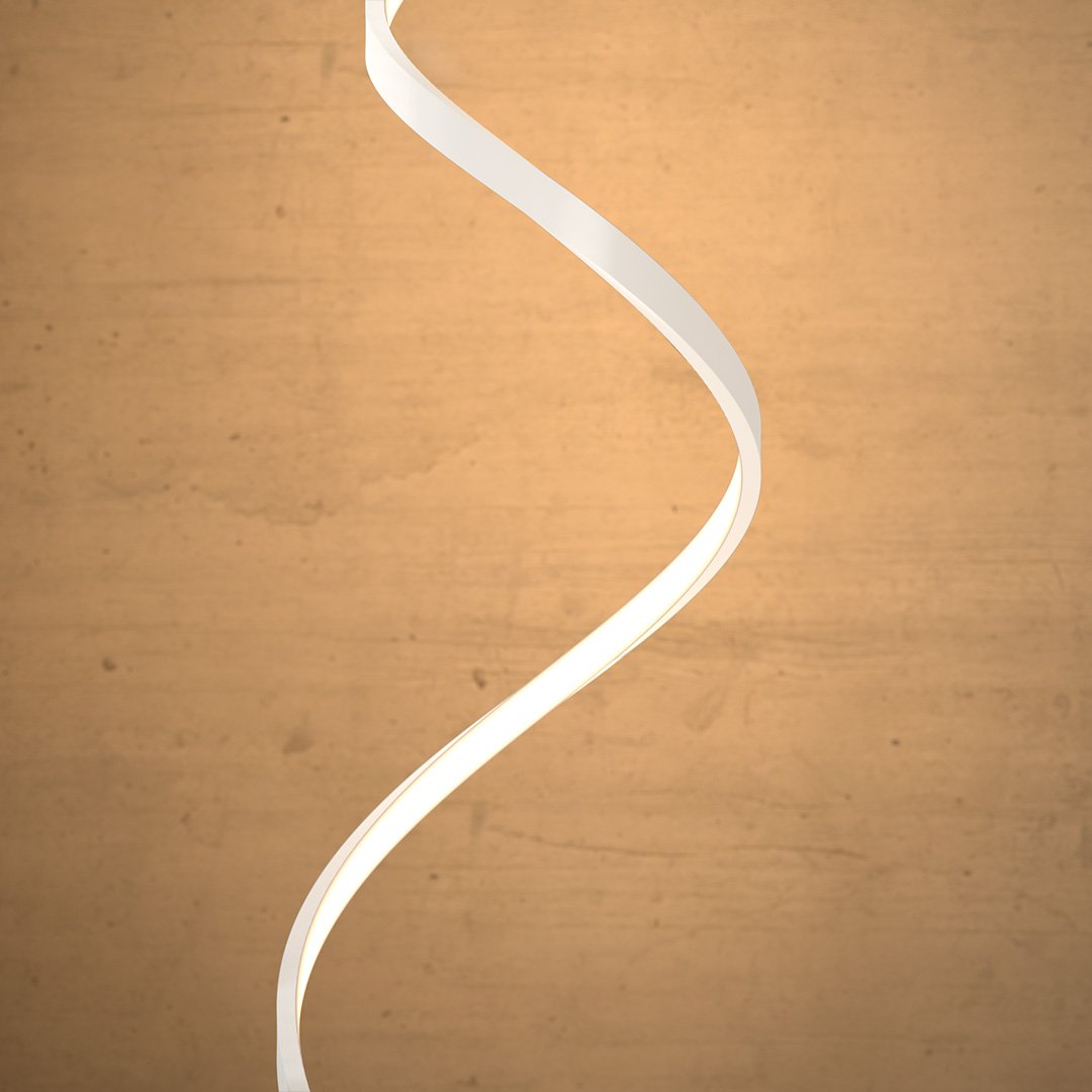 Sculpturale LED Vloerlamp – Moderne Spiraalvormige Designlamp