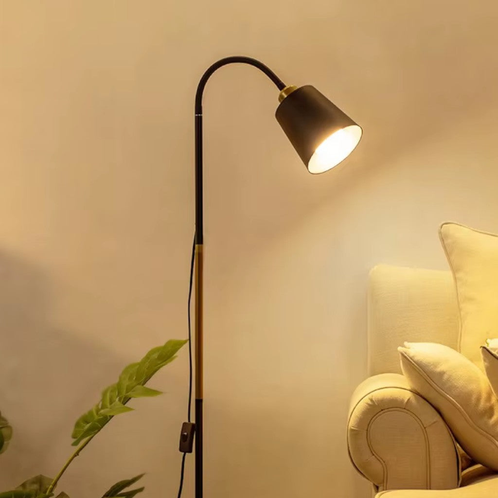 Verstelbare Vloerlamp met Richtbare Lampkop – Functionele Leeslamp