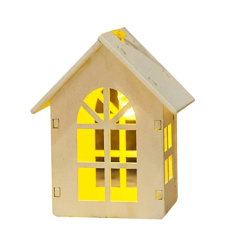 LED Kerstverlichting met Minihuisjes – Decoratieve Lichtslinger voor Binnen