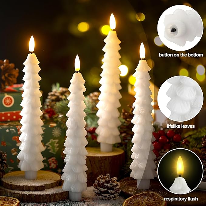 Vlamloze LED Kaarsen met Afstandsbediening – Realistisch 3D-Flikker Model LumaGlow