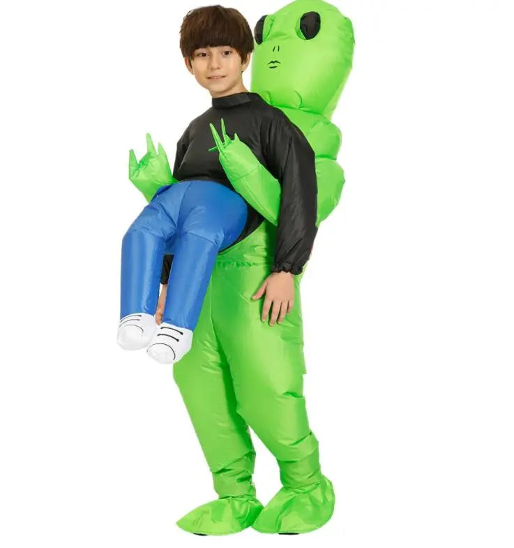 Alien Kostuum Opblaasbaar Carnaval Kinderen en Volwassenen